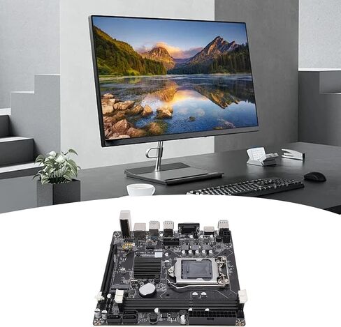 Tangxi H81 Gaming Motherboard, Mini ITX Computer Motherboard, Dual Channel DDR3, LGA 1150, M.2 Nvme Hard Drive & WiFi Slot, 6Gb / s Serial ATA3.0, PCI E X16, I/O Ports in Kuwait