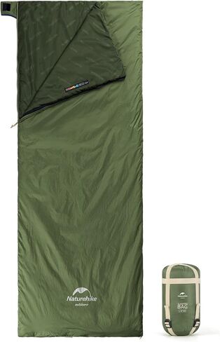 Naturehike Ultralight Sleeping Bag - Envelope Lightweight Portable, Waterproof, Comfort with Compression Sack - Great for 3 Season Traveling, Camping, Hiking in Kuwait