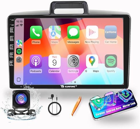 لسيارة Toyota Corolla Axio Fielder 2012-2025 CarPlay Android Auto Navigation Stereo GPS Radio Display 9 "IPS Touchscreen Headunit Tablet Pad Media Player، إذا كان ذلك ممكنًا، رباعي النواة 2G+64G in Kuwait