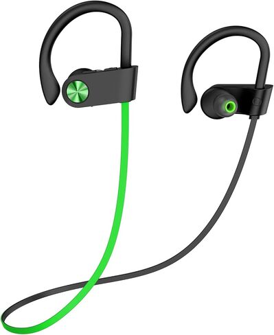 KALOC Bluetooth Headphones, HiFi Bass Stereo Earbuds with Noise Cancelling Mic, IPX7 Waterproof & 12 Hours Play Time, Wireless Sports Headsets for Workout Running in Kuwait