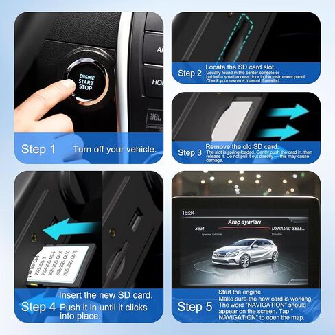 2025-2026 Latest Navigation SD Card - KR9D66EZ1B, Compatible with Mazda 2025 2026 CX-50/3/CX-30/CX-70, 2024-2026 MX-5, Mazda SD Navigation Card for USA Canada Mexico Offline Maps in Kuwait