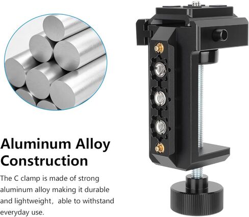 حامل سطح المكتب CAMVATE C Clamp مع قضيب الناتو وإصدار سريع من نوع Arca-3947 in Kuwait