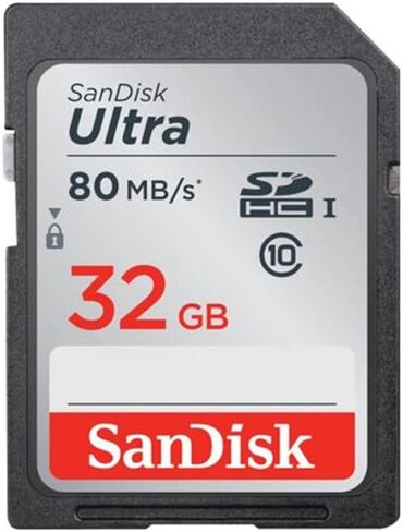 3X 32GB SDHC Ultra 80MB/s + Memory Card Holder in Kuwait