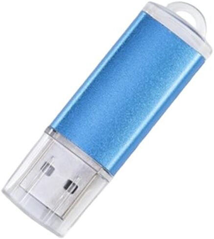 32GB USB Flash Drive – Aluminum USB Stick in Blue – Compact & Durable USB Storage Solution in Kuwait