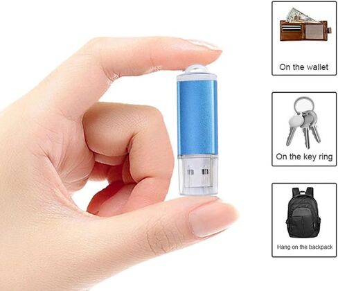 32GB USB Flash Drive – Aluminum USB Stick in Blue – Compact & Durable USB Storage Solution in Kuwait
