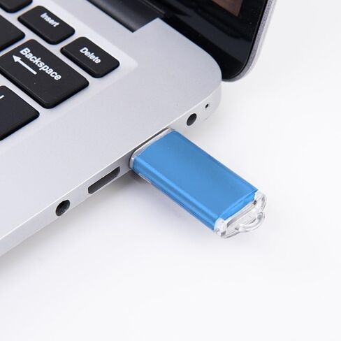 32GB USB Flash Drive – Aluminum USB Stick in Blue – Compact & Durable USB Storage Solution in Kuwait