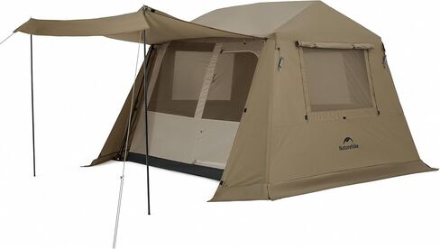 Naturehike Village Lite Camping Tent, 60S Easy Setup Instant Tents for Camping, Double Layer 4/8 Person Tent with with Full Rainfly in Kuwait