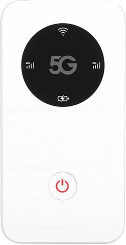 5G Portable WiFi6 Hotspot, 2.77Gbps Download Mobile Hotspot, IP67 Pockets WiFi with 6100mAh Battery & Supports 16 Devices, Ideal for Travel in Kuwait