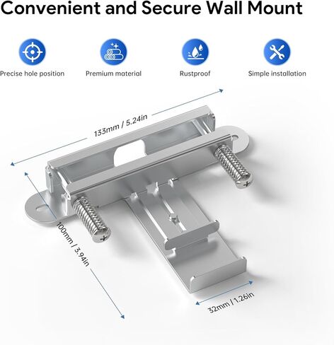 EDUP LOVE Aluminum T-Bar Ceiling Mount for E-ero PoE 7 & PoE 6 Wi-Fi Access Point, Drop Ceiling Bracket for 9/16" & 15/16" Grid, Tool-Free Installation, WiFi Access Point Mount for Office, Warehouse in Kuwait