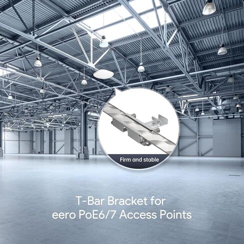 EDUP LOVE Aluminum T-Bar Ceiling Mount for E-ero PoE 7 & PoE 6 Wi-Fi Access Point, Drop Ceiling Bracket for 9/16" & 15/16" Grid, Tool-Free Installation, WiFi Access Point Mount for Office, Warehouse in Kuwait