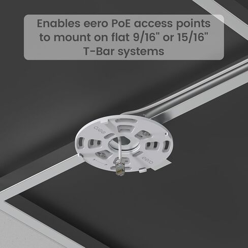 EDUP LOVE Aluminum T-Bar Ceiling Mount for E-ero PoE 7 & PoE 6 Wi-Fi Access Point, Drop Ceiling Bracket for 9/16" & 15/16" Grid, Tool-Free Installation, WiFi Access Point Mount for Office, Warehouse in Kuwait