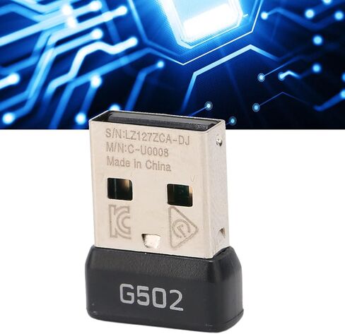 مستقبل ماوس USB دونجل، استبدال محول استقبال الماوس 2.4 جيجا هرتز، محول دونجل USB ABS للألعاب اللاسلكية Logitech G502 Lightspeed in Kuwait