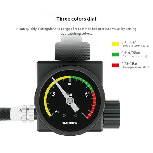 Barrow Manual Air Pressure Leak Tester for PC Water Cooling System, Portable Loop Seal Tester, Fast Airtightness Detection Tool for Water-Cooled Computers in Kuwait