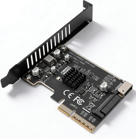 بطاقة توسيع Dpofirs PCIe للكمبيوتر المكتبي، USB3.2GEN2 x2 20 جيجابت في الثانية، PCIE X4 X8 X16، PCI Expree إلى بطاقة توسيع USB in Kuwait