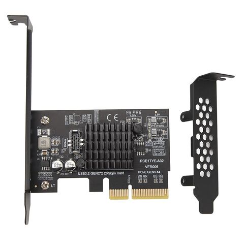Dan&Dre Super Speed USB 3.2 Gen 2 Type C 20Gbps Expansion Card, ASM3242 Main Controller, PCIe to USB Adapter for Desktop PC Case in Kuwait