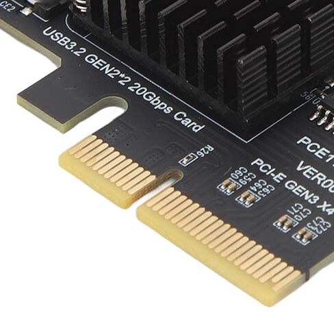 Dan&Dre Super Speed USB 3.2 Gen 2 Type C 20Gbps Expansion Card, ASM3242 Main Controller, PCIe to USB Adapter for Desktop PC Case in Kuwait