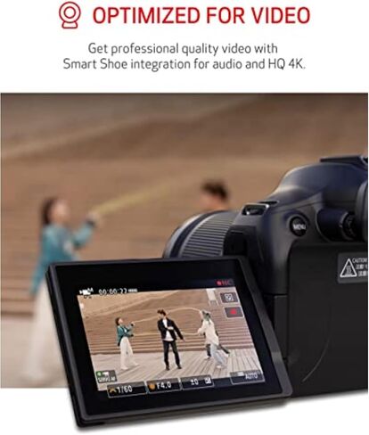 هيكل كاميرا Canon EOS R7 بدون مرآة، مستشعر APS-C CMOS بدقة 32.5 ميجابكسل، فيديو 4K60، Dual Pixel CMOS AF II، IBIS، Wi-Fi/Bluetooth، حزمة مع بطاقة 64 جيجابايت، طقم فلتر، بطارية إضافية، ضمان لمدة عام in Kuwait