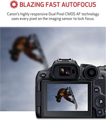 هيكل كاميرا Canon EOS R7 بدون مرآة، مستشعر APS-C CMOS بدقة 32.5 ميجابكسل، فيديو 4K60، Dual Pixel CMOS AF II، IBIS، Wi-Fi/Bluetooth، حزمة مع بطاقة 64 جيجابايت، طقم فلتر، بطارية إضافية، ضمان لمدة عام in Kuwait