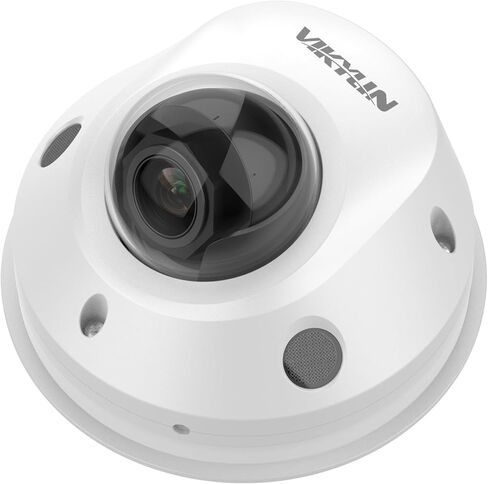 VIKYLIN 5MP Full Color PoE IP Camera, 5MP Turret Security Camera Outdoor with Human Vehicle Detection, 2.8mm Lens,100FT Smart Dual Light Color Night Vision, Built-in Mic,IP67, Blue Iris,NDAA Compliant in Kuwait