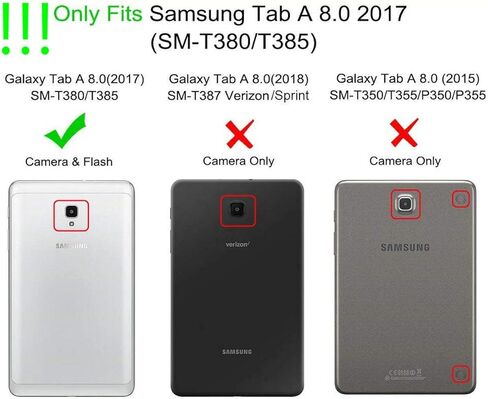 Kepuch 2 Pack Tempered Glass Screen Protector Transparent for Samsung Galaxy Tab A 8.0 2017 T380 T385 in Kuwait