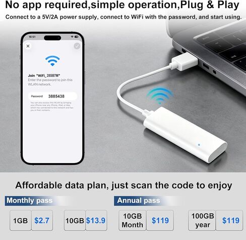 نقطة اتصال واي فاي محمولة 4G LTE للسفر، 28 نطاقًا عالميًا، مشغلين قابلين للتبديل وخطة بيانات مرنة، 8 أجهزة متصلة، نقطة اتصال eSIM بدون عقد، أجهزة إنترنت محمولة في أكثر من 200 دولة in Kuwait