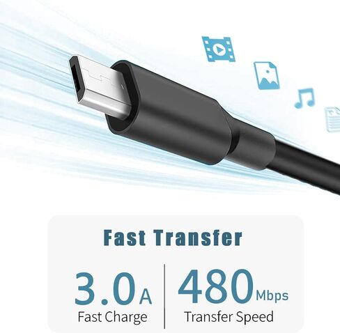 محول شاحن USB صغير 10 واط لهاتف Lg flip، Orbic Journey V/Slim، CAT S60/S42/S41، كابل شحن ترادفي للعناية بمرضى السكري بطول 5 أقدام in Kuwait