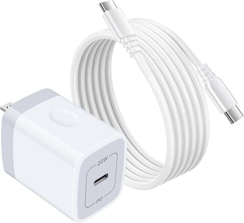 20W USB C Fast Phone Charger for Samsung Galaxy A37 A57 A17 A56 A36 A26 A55 A35 A54 5G A53 A73 A23 A71 A51 A52 A42 A32 A15 A13 A03s A30, S24 S23 S22 Ultra 5G S21 FE S10 S10e Plus, Z Fold (6ft Cable) in Kuwait