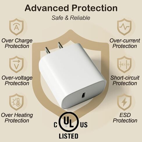 USB C Fast Charger for Toniebox 2,Tonies Bluetooth Headphones,6.6Ft USB-C Cord,20W PD Power Adaptor in Kuwait