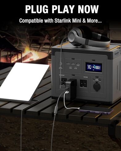 محطة شحن سريعة Starlink Mini بقدرة 178 وات، محول طاقة USB-C قابل للطي بثلاثة منافذ لـ Starlink Mini مع محول من النوع C مقاس 7.8 بوصة وكابل طاقة تيار مستمر بطول 6.5 قدم in Kuwait