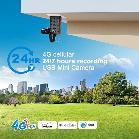 أصغر كاميرا USB لاسلكية واي فاي 4G مع بطاقة SIM 300 متر، لا حاجة إلى واي فاي، تنبيه حركة الكاميرا المحمولة HD1080P 4G مع تطبيق البث المباشر، كشف الحركة، الرؤية الليلية، التخزين السحابي لتطبيق iOS/Android in Kuwait