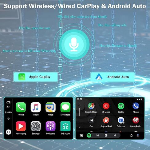 Double Din Car Stereo for Nissan Sylphy 2012-2018 10 Inch HD Touch Screen Android 13 Car Audio Multimedia Receiver with for CarPlay Android Auto GPS Radio Navigation Bluetooth Camera - 2+32G in Kuwait
