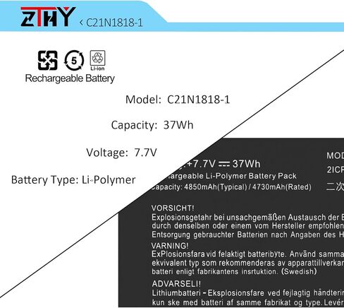 C21N1818-1 B21N1818-1 Battery Replacement for ASUS VivoBook ASUS VivoBook 15 F512 F512D F512DA F512FA F512FB F512FJ F512FL F512JA F512JP F512UA K512FA K512 K512JA K512JP X512 X512DA X512DK X512FA S512 in Kuwait