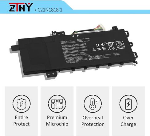 C21N1818-1 B21N1818-1 Battery Replacement for ASUS VivoBook ASUS VivoBook 15 F512 F512D F512DA F512FA F512FB F512FJ F512FL F512JA F512JP F512UA K512FA K512 K512JA K512JP X512 X512DA X512DK X512FA S512 in Kuwait