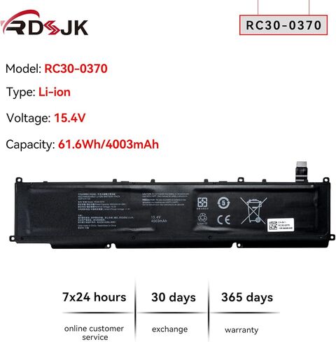 RC30-0370 بطارية الكمبيوتر المحمول ل الماسح بليد 14 "2021 2022 RZ09-0368 RZ09-0370 RZ09-0427 RZ09-0370AE23 RZ09-0370BEA3-R3U1 RZ09-0370CEA3-R3U1 RZ09-0427EE23-R3U1 RZ09-0427NEA3 RZ09-0427PEA3 RZ09-0427NEQ3 in Kuwait