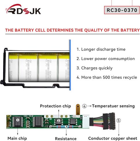 RC30-0370 بطارية الكمبيوتر المحمول ل الماسح بليد 14 "2021 2022 RZ09-0368 RZ09-0370 RZ09-0427 RZ09-0370AE23 RZ09-0370BEA3-R3U1 RZ09-0370CEA3-R3U1 RZ09-0427EE23-R3U1 RZ09-0427NEA3 RZ09-0427PEA3 RZ09-0427NEQ3 in Kuwait