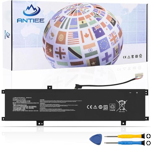 بطارية الكمبيوتر المحمول BTY-M55 90Wh لـ MSI Pulse GL66 GL76 12UGK 12UGSZOK 12UGSZK 12UGOK Katana GF66 11UG Alpha 15 17 B5EEK A3DDK A4DEK Pulse 15 B13VFK B13VGK Crosshair 17 B12UGZ B12UGSZ السيف 15 A11UG in Kuwait