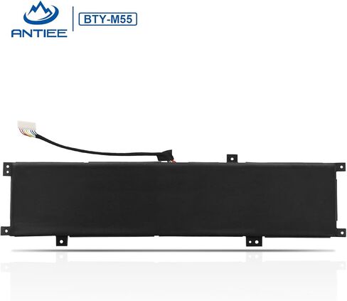 بطارية الكمبيوتر المحمول BTY-M55 90Wh لـ MSI Pulse GL66 GL76 12UGK 12UGSZOK 12UGSZK 12UGOK Katana GF66 11UG Alpha 15 17 B5EEK A3DDK A4DEK Pulse 15 B13VFK B13VGK Crosshair 17 B12UGZ B12UGSZ السيف 15 A11UG in Kuwait