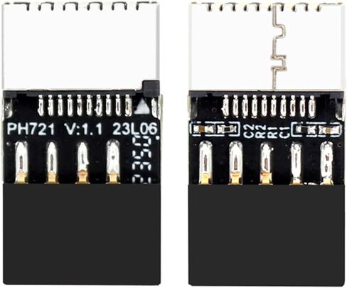 Computer Mainboard USB2.0 9PIN Male to TypeE 20Pin Female Adapter Converter Easy to Use and in Kuwait