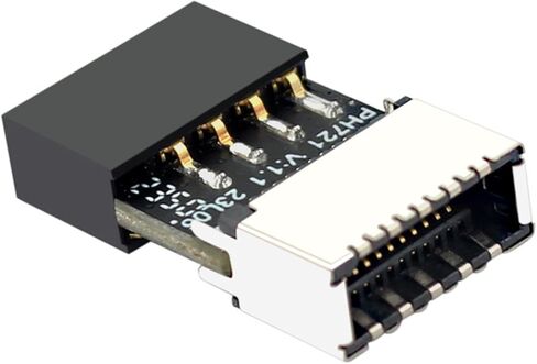 Computer Mainboard USB2.0 9PIN Male to TypeE 20Pin Female Adapter Converter Easy to Use and in Kuwait