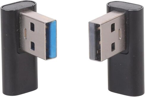 of 2Pcs USB C Female to a Male Angled Adapter with 90 Degree for Computer Tablet Angled a to C Connector in Kuwait