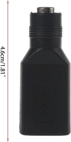 USB 2.0 أنثى إلى 5.5x2.1 مللي متر محول برميل المقابس الطاقة لشحن الأجهزة الإلكترونية مع أو USB برميل المقابس الطاقة in Kuwait