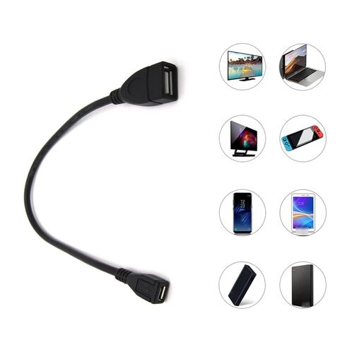 USB 2.0 أنثى إلى أنثى تمديد محول 25 سم لشحن الكمبيوتر المحمول ونقل البيانات in Kuwait