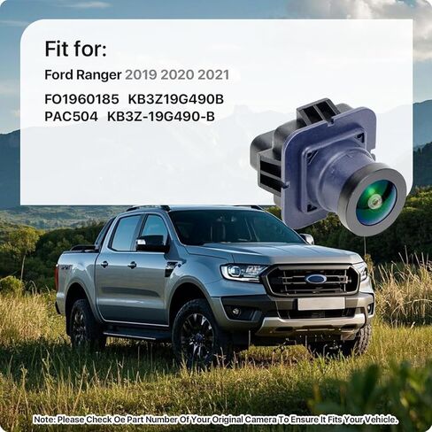 استبدال الكاميرا الاحتياطية الخلفية KB3Z-19G490-B لسيارة Ford Ranger 2019 2020 2021، كاميرا OE تحل محل FO1960185، KB3Z19G490B، PAC504 من GreenYi in Kuwait