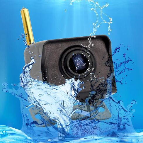 4.3-inch AHD IPS Monitor Mini Vehicle 720P Digital Wireless Backup Camera System IP69K Waterproof Wireless Reversing Camera Dash Camera for Truck Bus RV Trailer Car Truck Semi-Trailer in Kuwait