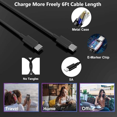 شاحن سامسونج سريع USB C 45W شاحن هاتف من النوع C مع سلك كابل شحن سريع Android بطول 6 أقدام لهاتف Samsung Galaxy S26 Ultra/S26/S26+/S25 Ultra/S25/S24/S23 Ultra/S22 Ultra/S20 Ultra/Note 10 Plus in Kuwait