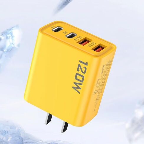 2PCS 120W Double PD Fast Charger with Type-C & QC3.0 Ports Support PD Charging Protocol 5V 2A Charging Adapter in Kuwait
