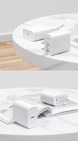 كتلة شحن USB-C من topfeel، شاحن حائط من النوع C، محول طاقة شحن سريع PD 20 وات، أبيض in Kuwait