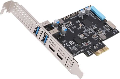 PCIE to USB 3.2 Gen 1 Card with 10Gbps Bandwidth for Desktop PC, Stable Internal Connection, Ideal for External Storage, Gaming in Kuwait