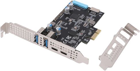 PCIE to USB 3.2 Gen 1 Card with 10Gbps Bandwidth for Desktop PC, Stable Internal Connection, Ideal for External Storage, Gaming in Kuwait