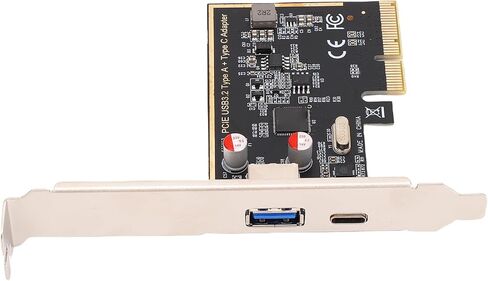 PCIe to USB 3.1 Expansion Card, High Speed 10Gbps Data Transfer Card with ASM1142 Chip, USB 3.0 and Type C .1 Interfaces Expansion, Compatible with OS X, for Desktop Computer in Kuwait
